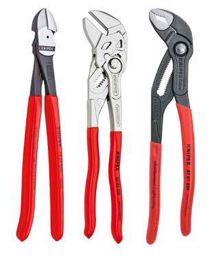 KNIPEX 9K 00 80 117 US Üçlü Pense ve Yan Keski Seti
